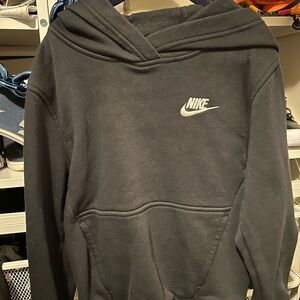 Nike Black Hoodie with White Logo